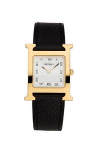 Hermes Heure Hour Mm In Black,metallics