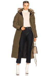 Canada Goose Mystique With Coyote Fur Trim Parka In Green
