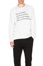 Ann Demeulemeester Poem Print Sweatshirt In Gray