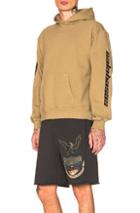 Yeezy Calabasas Embroidered French Terry Hoodie In Neutrals
