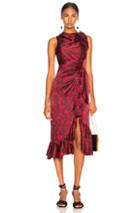 Cinq A Sept Nanon Dress In Floral,red