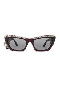 Acne Studios Dielle Sunglasses In Purple