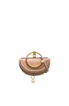 Chloe Small Nile Leather Minaudiere In Neutrals
