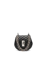 Chloe Nano Drew Bijou Quilted Smooth Calfskin Shoulder Bag In Black