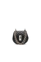 Chloe Nano Drew Bijou Quilted Smooth Calfskin Shoulder Bag In Black