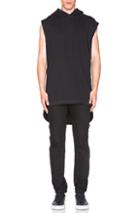 Givenchy Columbian Fit Hooded Felpa Tank In Black