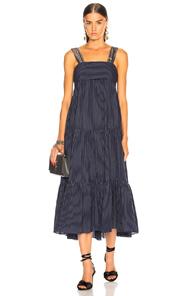 Ulla Johnson Bess Dress In Blue,stripes