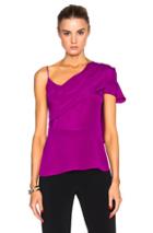 Cushnie Et Ochs Crepe Top In Purple