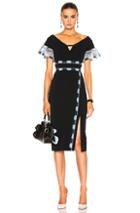 Peter Pilotto Cady Lace Band Dress In Black,blue