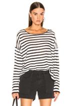 Nili Lotan Hanson Sweater In Blue,stripes,white