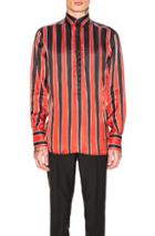 Givenchy Striped Shirt In Black,red,stripes