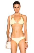 Tori Praver Swimwear Kalani Bikini Top In Yellow