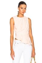 Carven Drape Sleeveless Top In Neutrals,pink