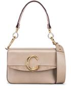 Chloe C Double Carry Bag In Neutral