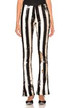 Marques ' Almeida Bootcut Trousers In Black,stripes,neutral