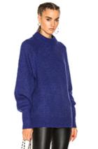 Tibi Mohair Oversized Sweater In Purple