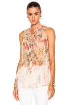 Zimmermann Mercer Ruffle Top In Florals,neutrals