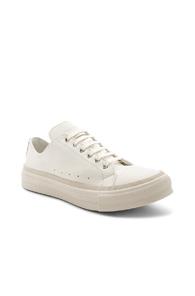 Alexander Mcqueen Leather Lace-up Sneakers In White