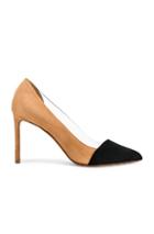 Francesco Russo Two Tone Pvc Heels In Black,neutral
