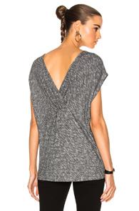 Rag & Bone/jean Knot Back Tee In Gray