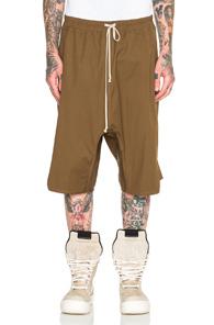 Rick Owens Basket Swinger Shorts In Brown