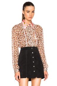 Coach 1941 Floral Top In Pink,floral