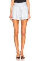 Icons Paperbag Short In Blue,stripes,white