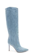 Gianvito Rossi Denim Boots In Blue,denim Light