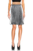 3.1 Phillip Lim Sunburst Pleated Skirt In Metallics,gray
