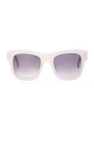 Stella Mccartney Square Chain Sunglasses In White