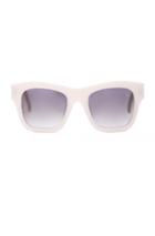Stella Mccartney Square Chain Sunglasses In White