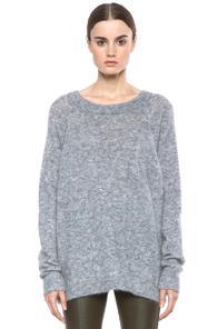 Acne Studios Rue Mohair Sweater In Gray