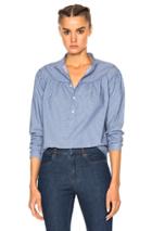 A.p.c. Sally Blouse In Blue,stripes