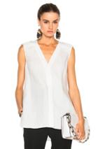 Alexandre Vauthier Linen Tank In White