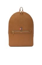 Thom Browne Pebble Grain Backpack In Brown