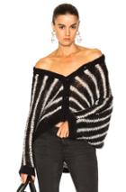 Ag Adriano Goldschmied Jocelyn Cardigan Top In Black,stripes