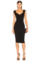 Victoria Beckham Fitted Dress In Black