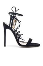 Bionda Castana Viola Suede Heels In Black