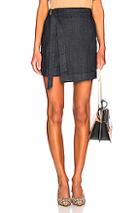 Ag Adriano Goldschmied Ahlaia Skirt In Denim Dark