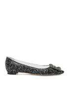 Manolo Blahnik A Decade Of Love Hangisi Flat In Abstract,black