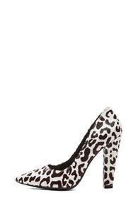 Nicholas Darcy Leopard Heels In Animal Print,white