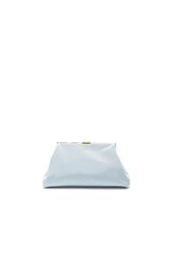 Mansur Gavriel Mini Volume Clutch In Blue