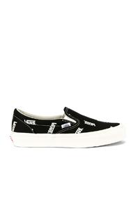 Vans Vault Og Classic Slip-on Lx In Black,white