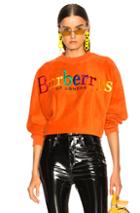 Burberry Rainbow Logo Sweatshirt In Orange
