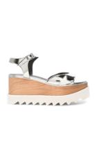 Stella Mccartney Platform Sandals In Metallics