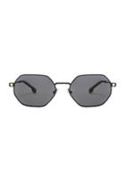 Versace Hexagonal Sunglasses In Black
