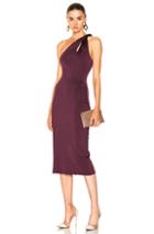 Cushnie Et Ochs One Shoulder Dress With Twisted Strap In Purple