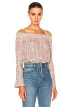 Derek Lam 10 Crosby Off The Shoulder Top In Neutral,pink