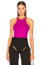 Helmut Lang Racerfront Tank Top In Pink