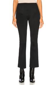 Helmut Lang Cropped Flare Rib Legging In Black